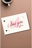 Kişiye Özel Flipbook  Love You Temalı Fotoğraf Albümü (10x15 cm )